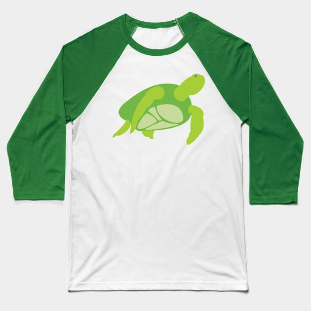 Sea Turtle Baseball T-Shirt by evisionarts